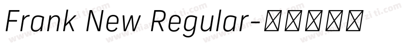 Frank New Regular字体转换